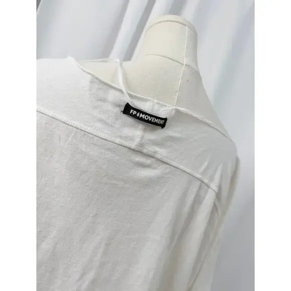 NWT! Free People Women's Slam Dunk Tee White SMALL - Picture 10 of 12
